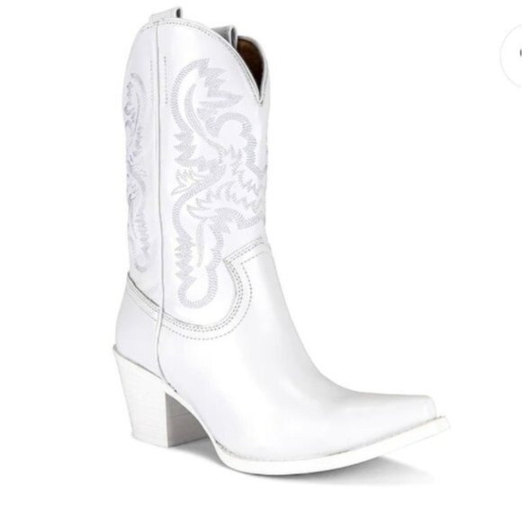 Jeffrey Campbell Rancher Boot in White - Picture 1 of 11